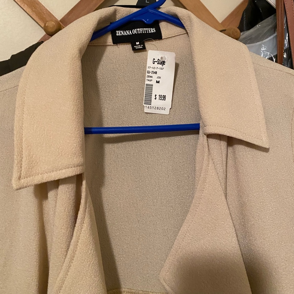 Taupe Coat long Jacket